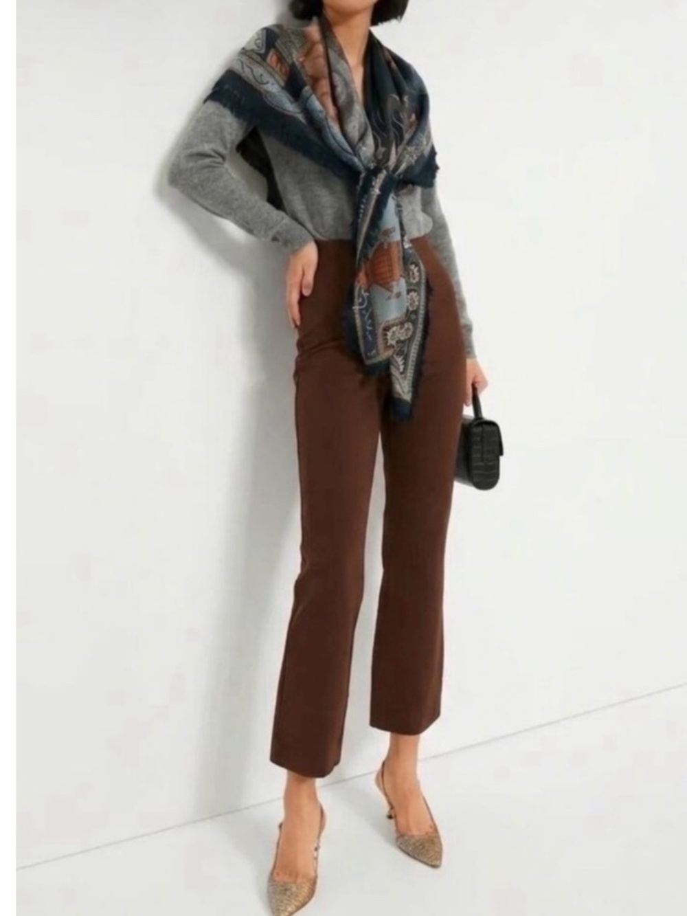 NWT Tuckernuck Compression Knit Ashford Pants Chocolate Brown Large